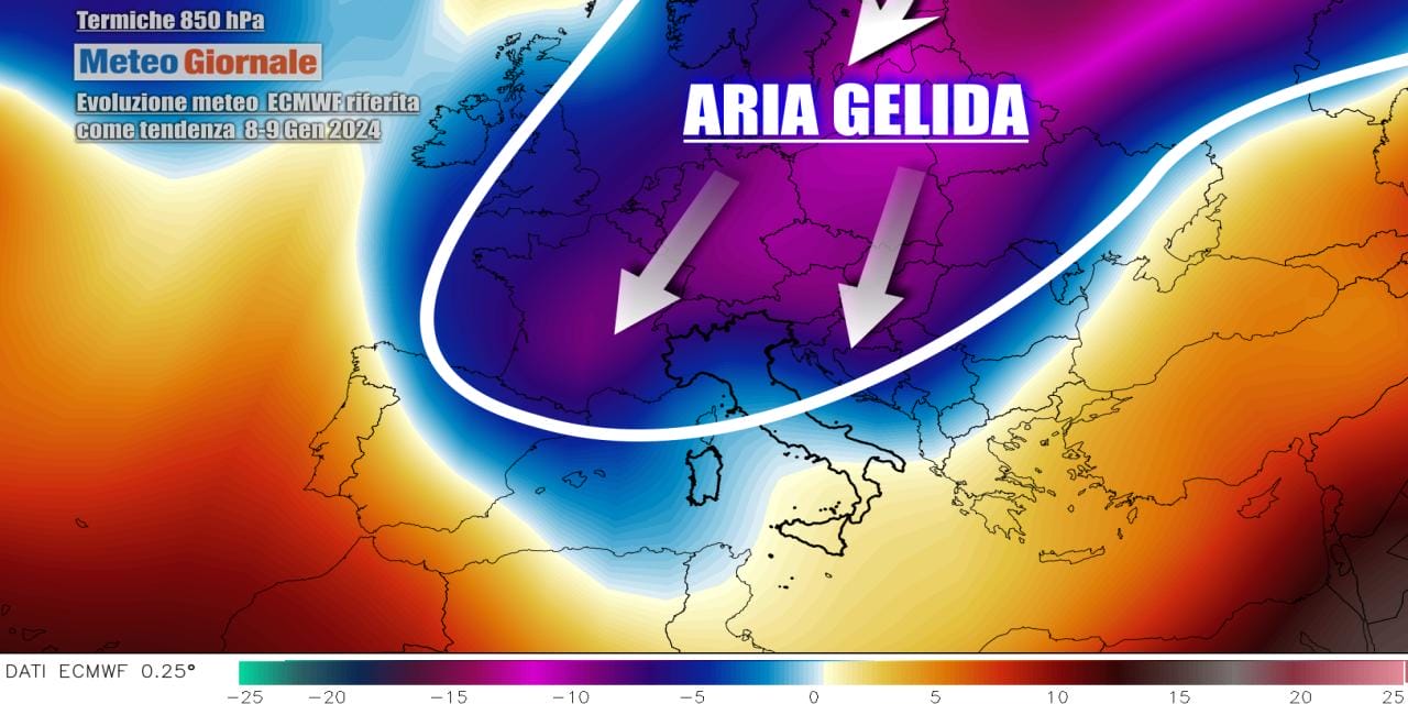 Meteo: si avvicina crollo delle temperature, l’Inverno pronto a svoltare