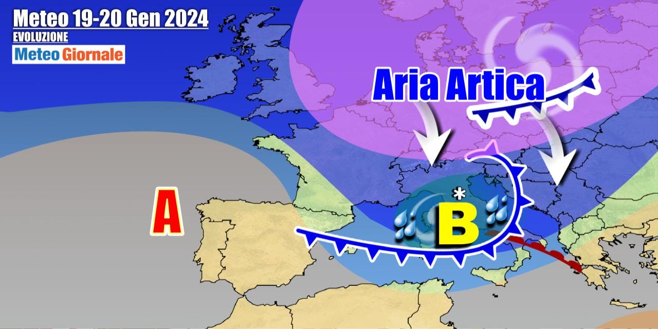 Meteo Italia: in arrivo il maltempo, con pioggia e neve anche a quote basse