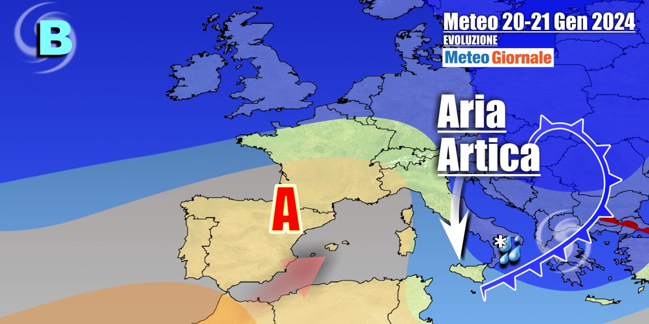 Meteo Italia: sfuriata invernale con neve a quote basse verso il Centro-Sud