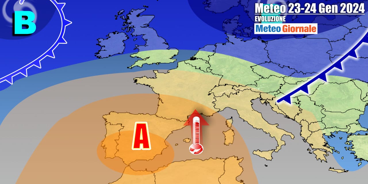 Meteo Italia: veloce fronte ad inizio settimana, poi super Anticiclone