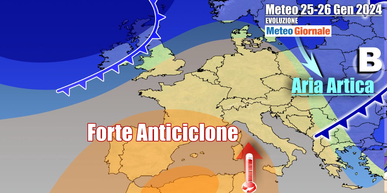 Meteo Italia: strapotere Anticiclone, l’Inverno cambia completamente volto