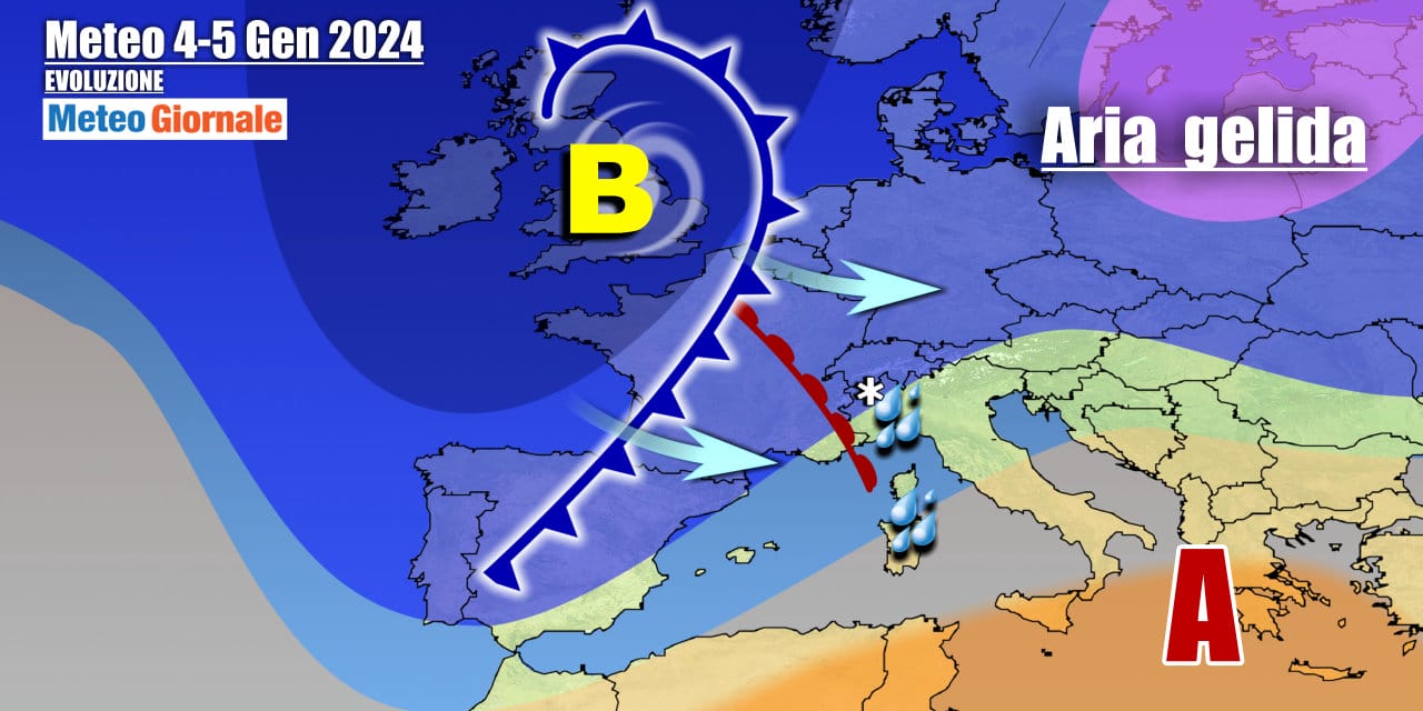 Meteo Italia: Epifania con pioggia e neve, poi l’Inverno farà sul serio