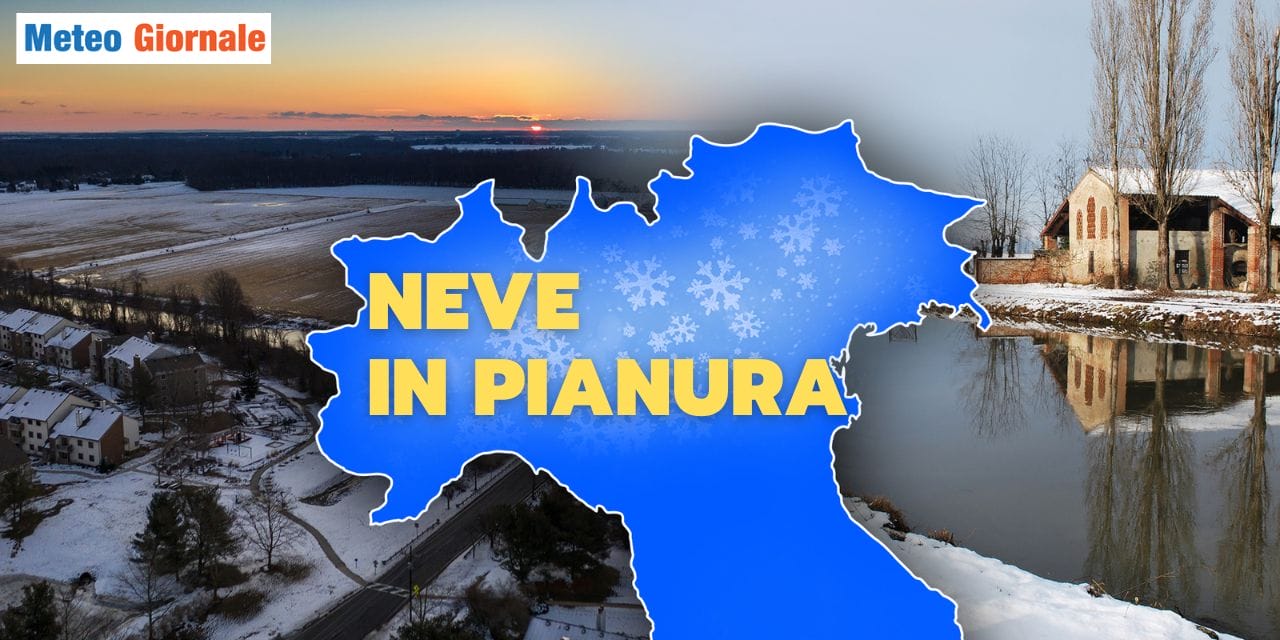 Meteo, in attesa della grande neve in Valle Padana. Mappe, previsioni
