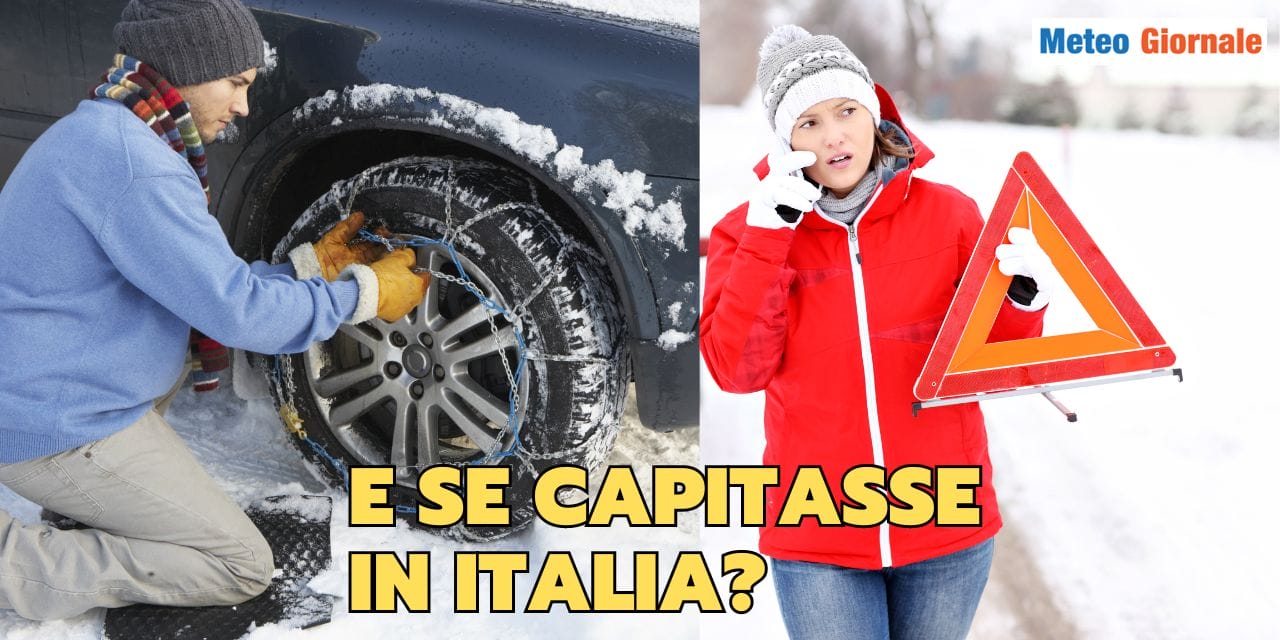 Meteo con Gelo e Neve in Europae se capitasse in Italia
