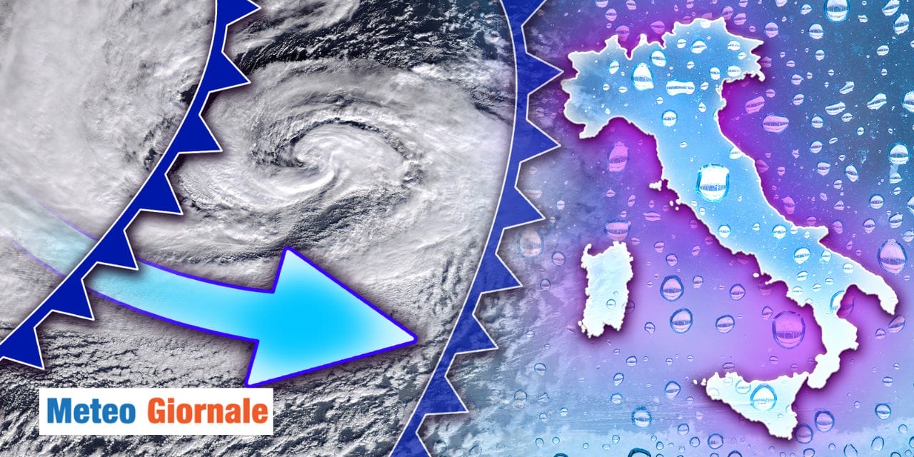 Meteo: depressione tempestosa, tra pioggia, neve e vento