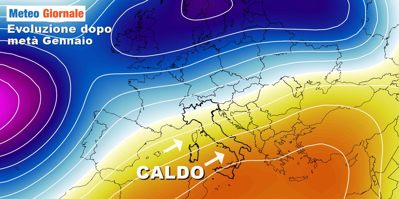 Meteo: inverno in crisi dopo metà Gennaio, tutto stravolto