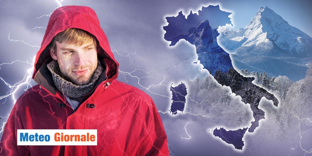 Meteo: torna l'inverno in Italia, tra pioggia e neve