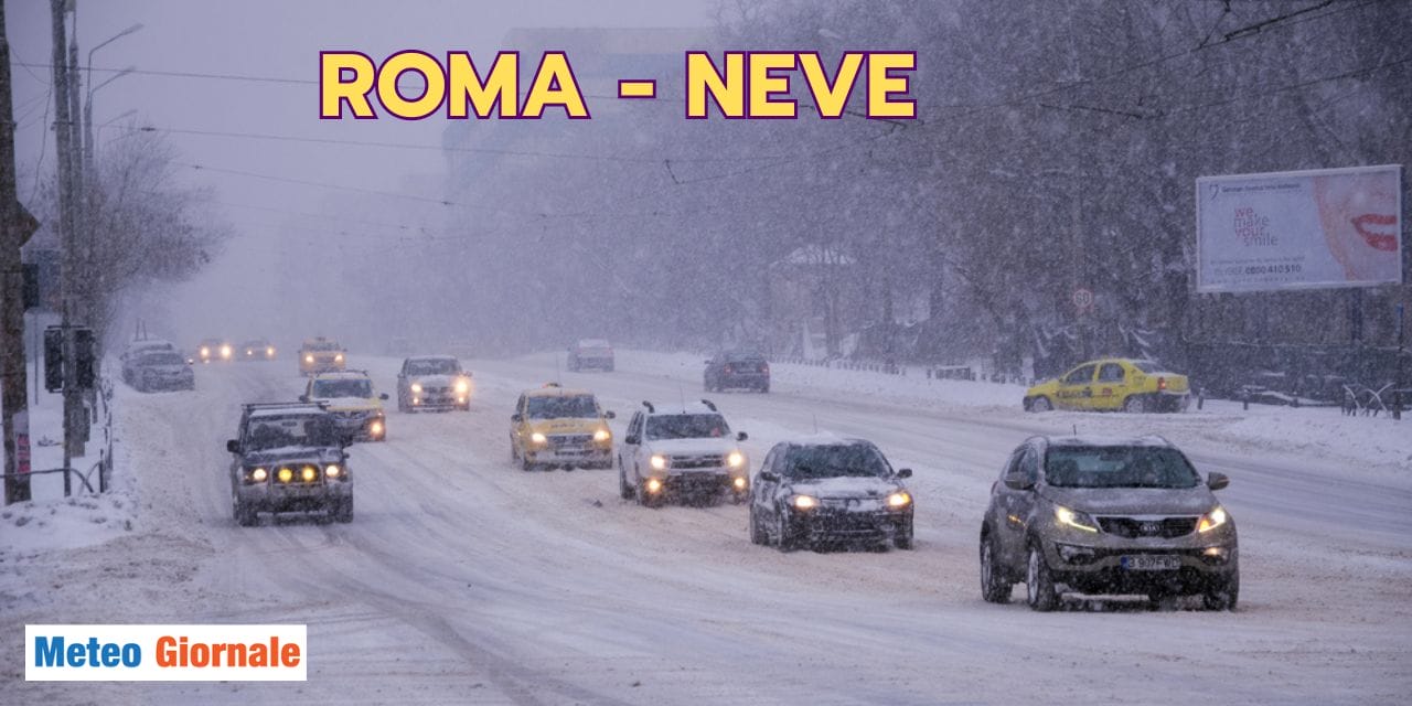 Meteo ROMA: mezzo metro di neve un giorno