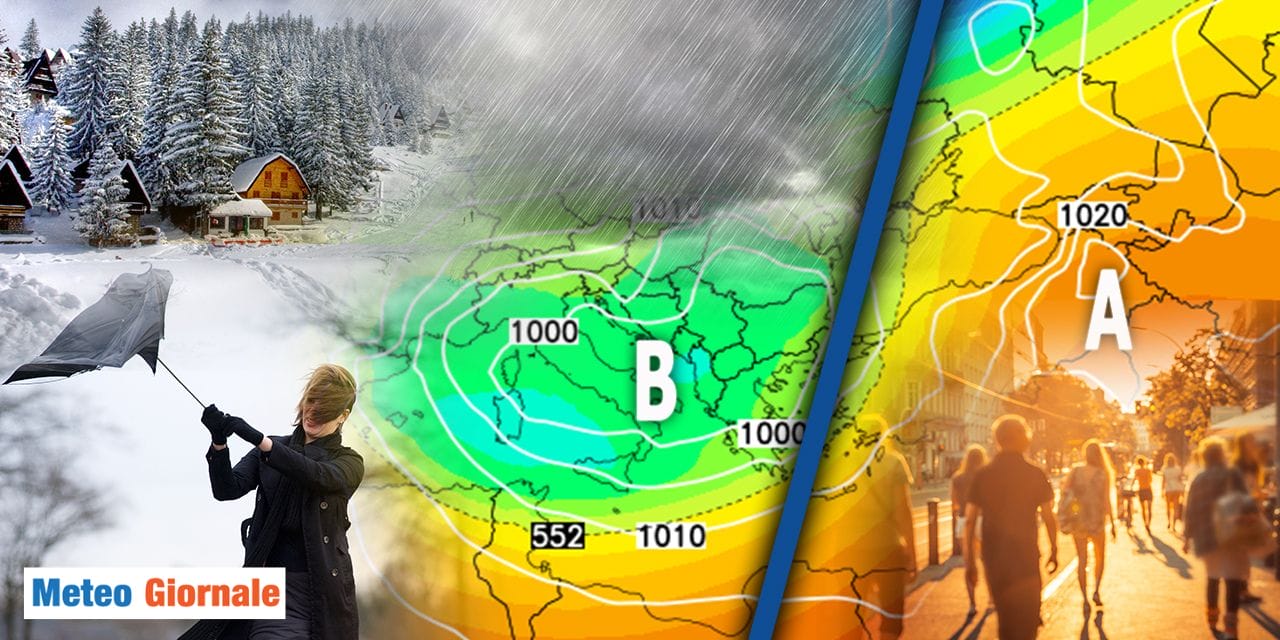 Previsioni meteo settimanali: passa un fronte rapido, poi si impone l’anticiclone