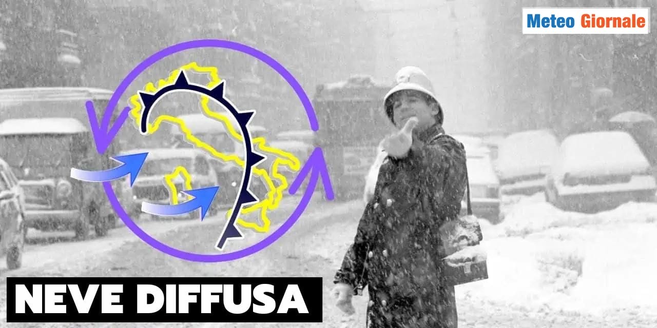 Meteo: 100 cm di neve in Valle Padana