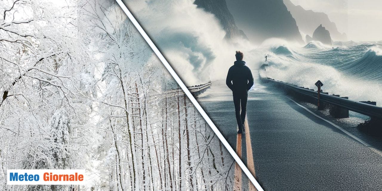 Meteo freddo e nevoso, maltempo in arrivo. È inverno, torna la normalità