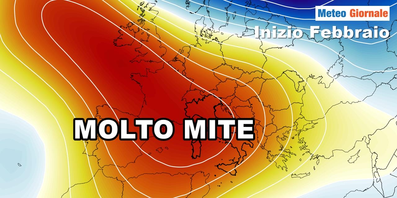 Meteo: ancora più mite a inizio Febbraio, le ultimissime