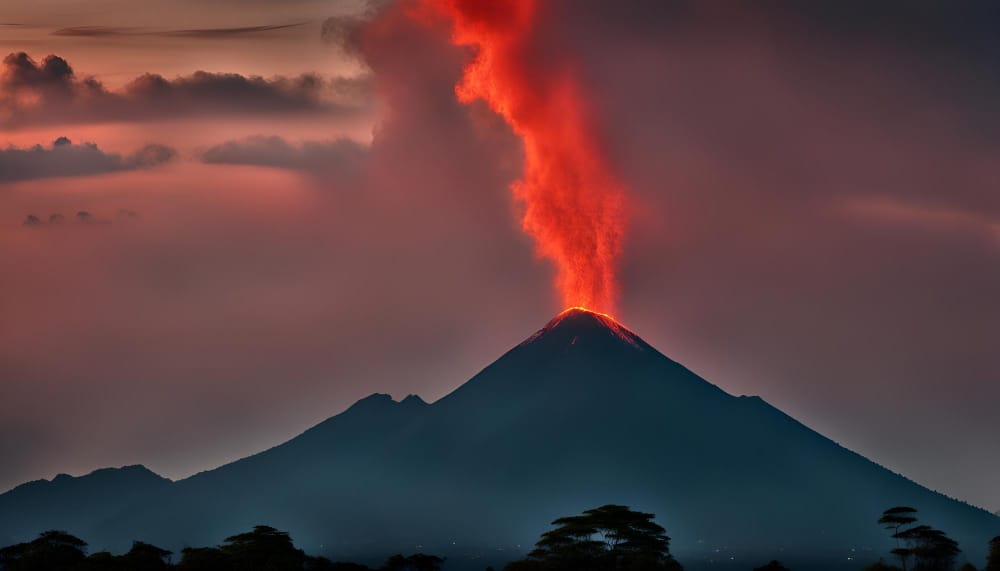 Potente eruzione del vulcano Merapi, nube di cenere semina il panico