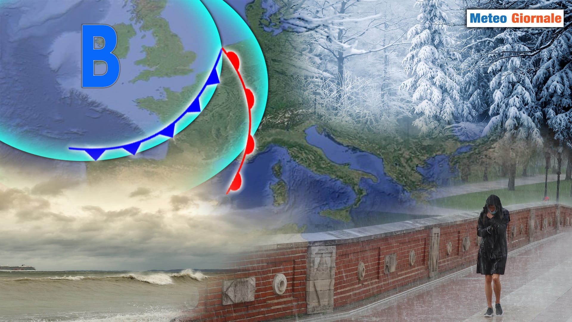 Meteo: finisce il dominio dell’alta pressione! Tornano la Pioggia e anche la Neve