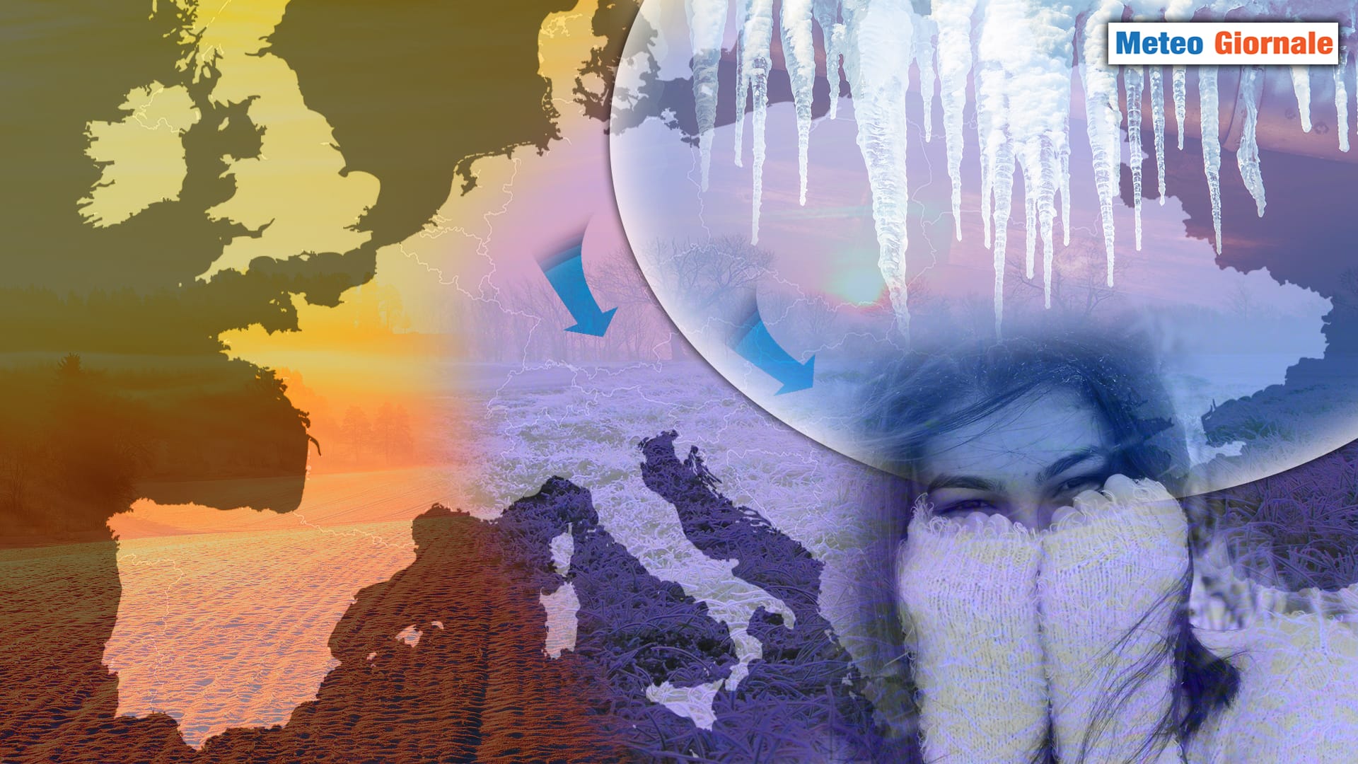 Evoluzione meteo verso irruzione ARTICA
