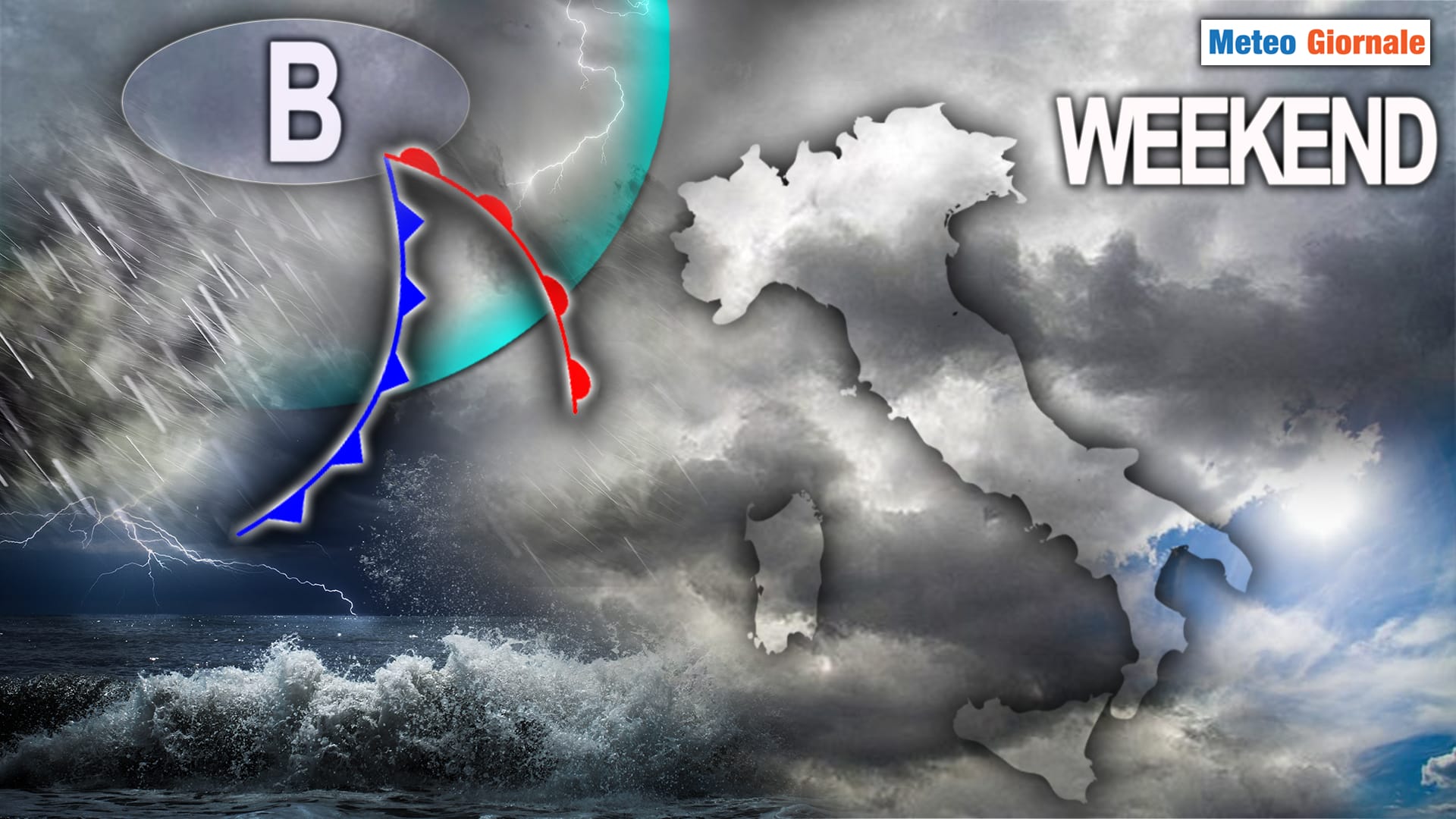 Si delinea il severo peggioramento METEO del weekend