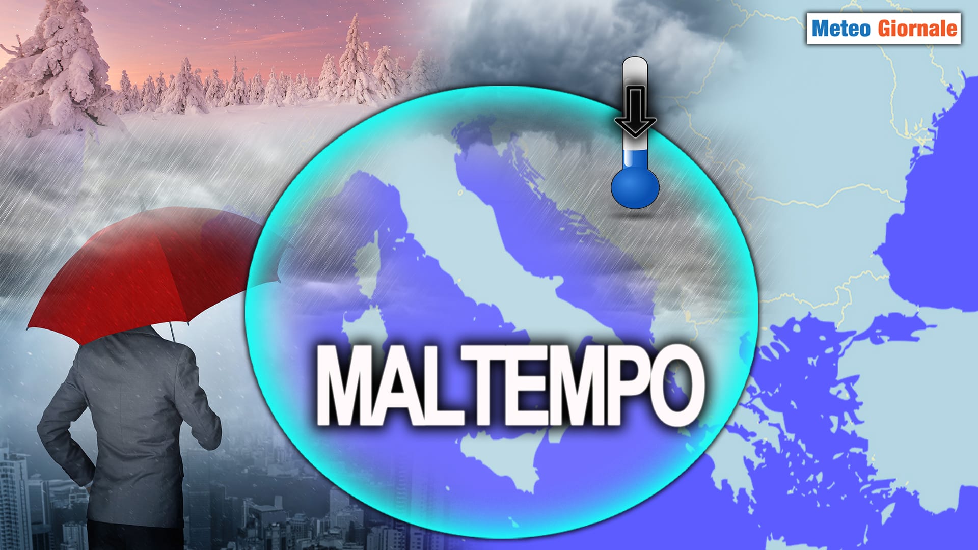Meteo in peggioramento: forti piogge, nevicate e temperature in calo!