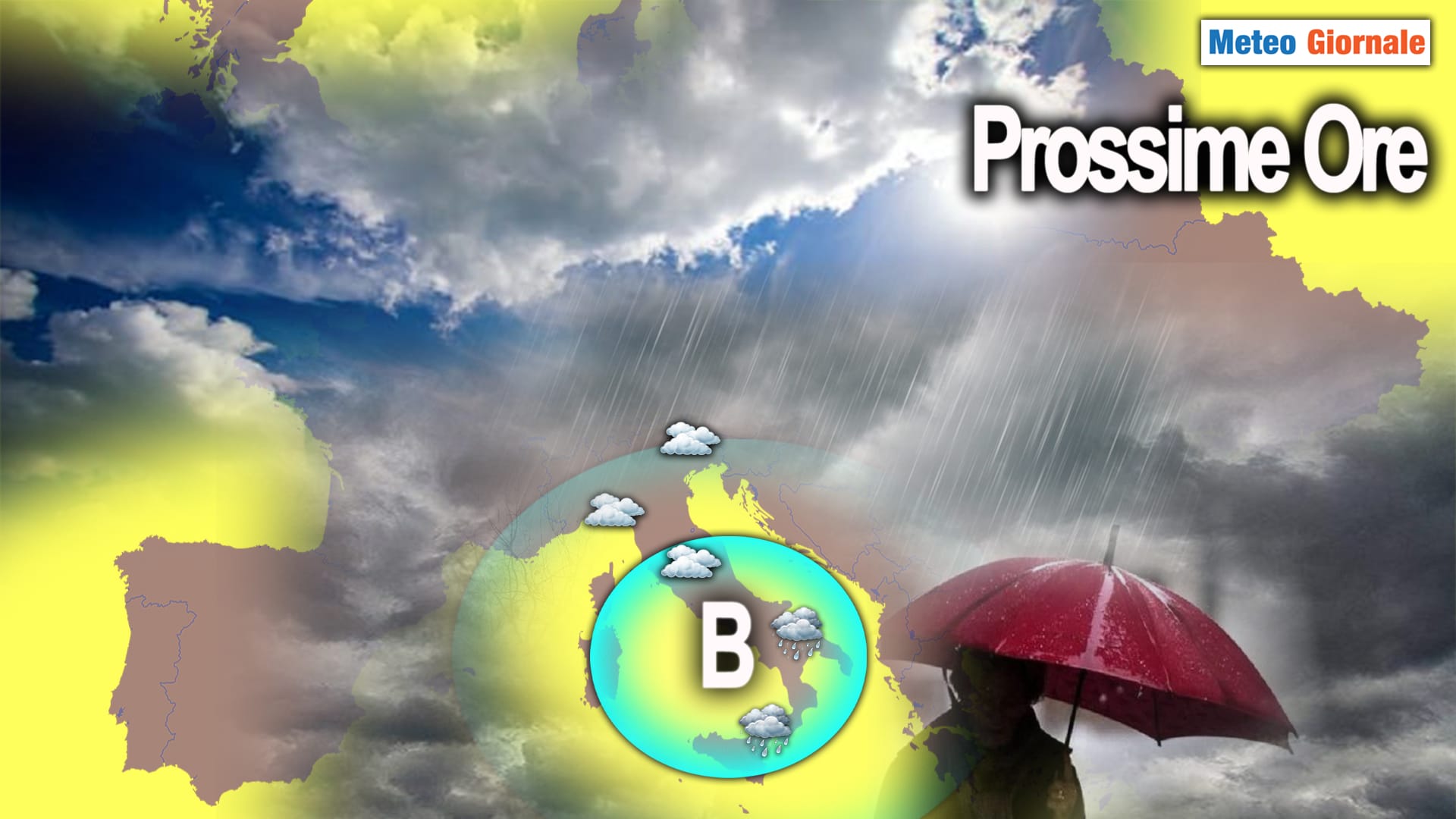 Meteo Prossime ore: Vortice ciclonico in viaggio verso Sud. Ecco gli effetti