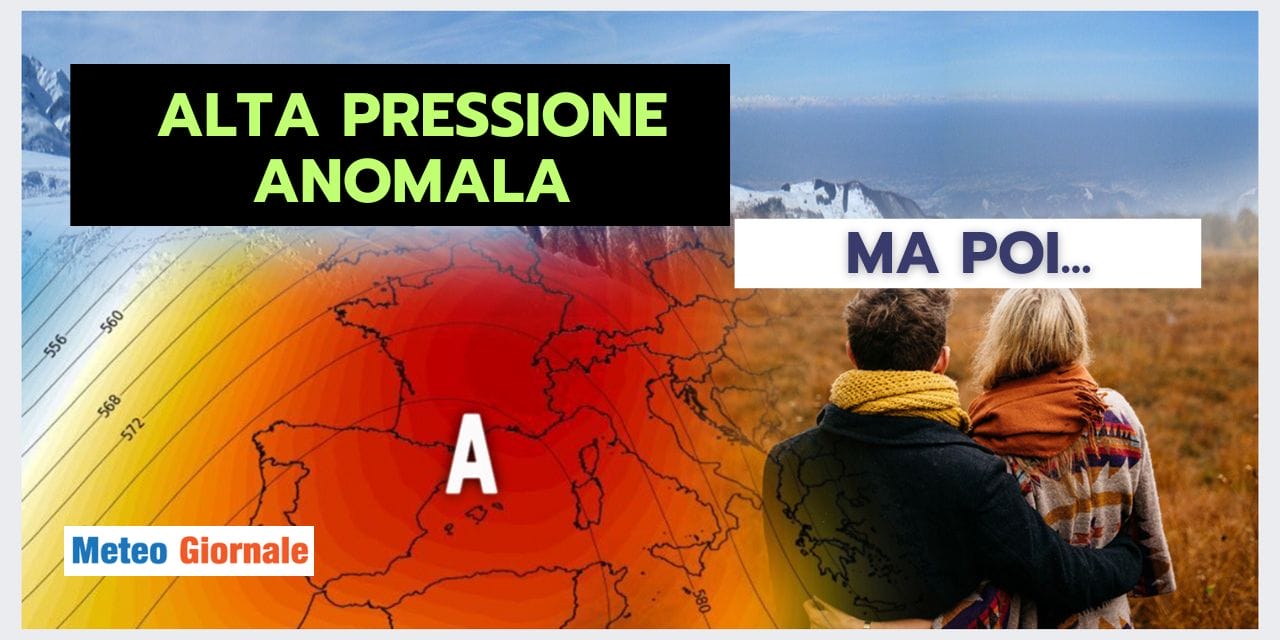 Meteo: aria mite subtropicale, ma poi cambia tutto
