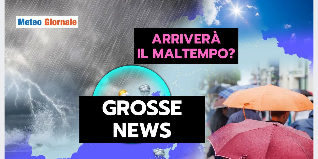 Meteo: aria mite ancora per poco, poi GROSSE NOVITA'