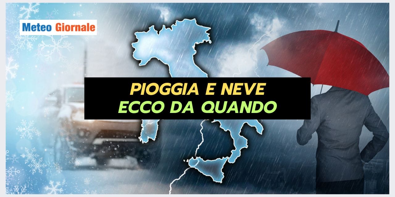 RIBALTONE METEO: freddo e neve a bassa quota, ecco quando
