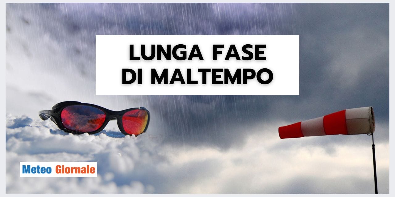 Meteo: ANTICICLONE SPARITO, piogge e nevicate abbondantissime