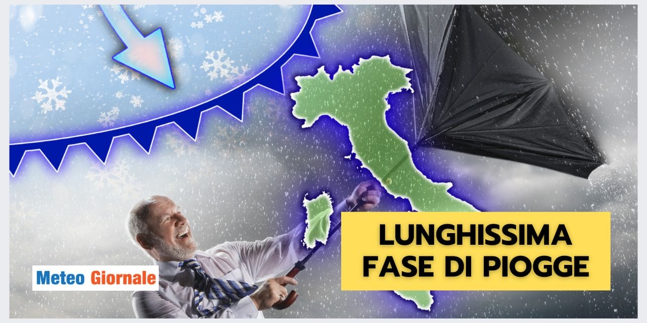 Evoluzione meteo: ancora TANTISSIMA acqua in arrivo
