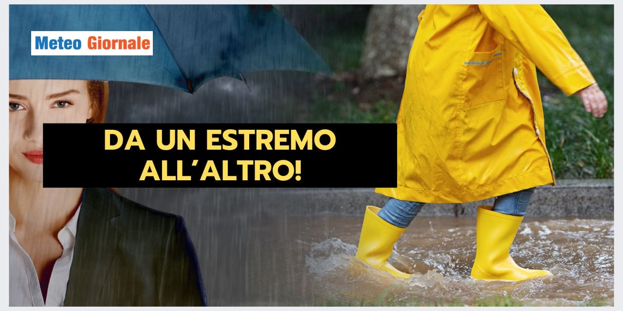 Meteo: pericolo di alluvioni nelle aree affette da siccità