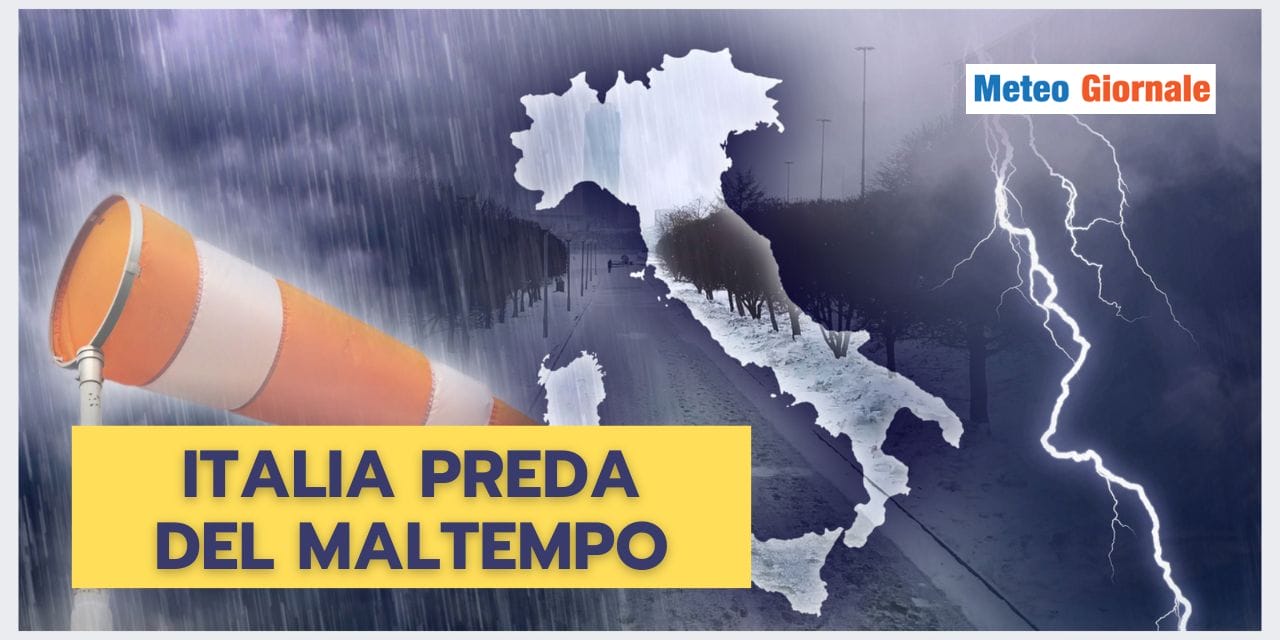 Meteo scatenato in Italia
