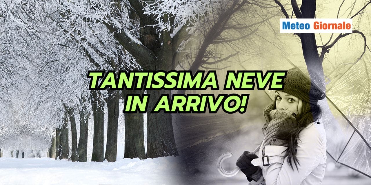 Meteo: accumuli INGENTI di neve, le zone interessate