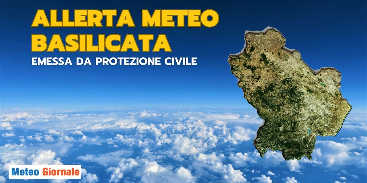 Allerta meteo della protezione civile per temporali e vento forte in Basilicata