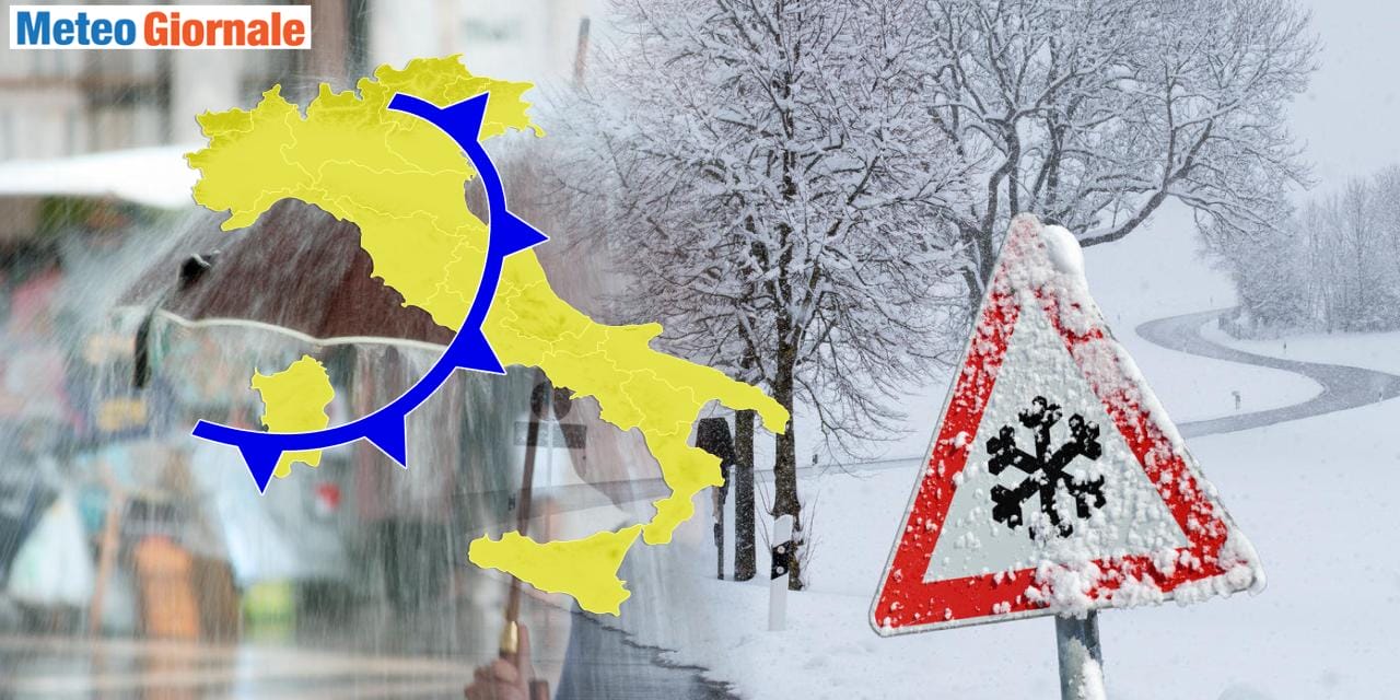Meteo: stravolgimento clamoroso, con pioggia, neve e persino nubifragi