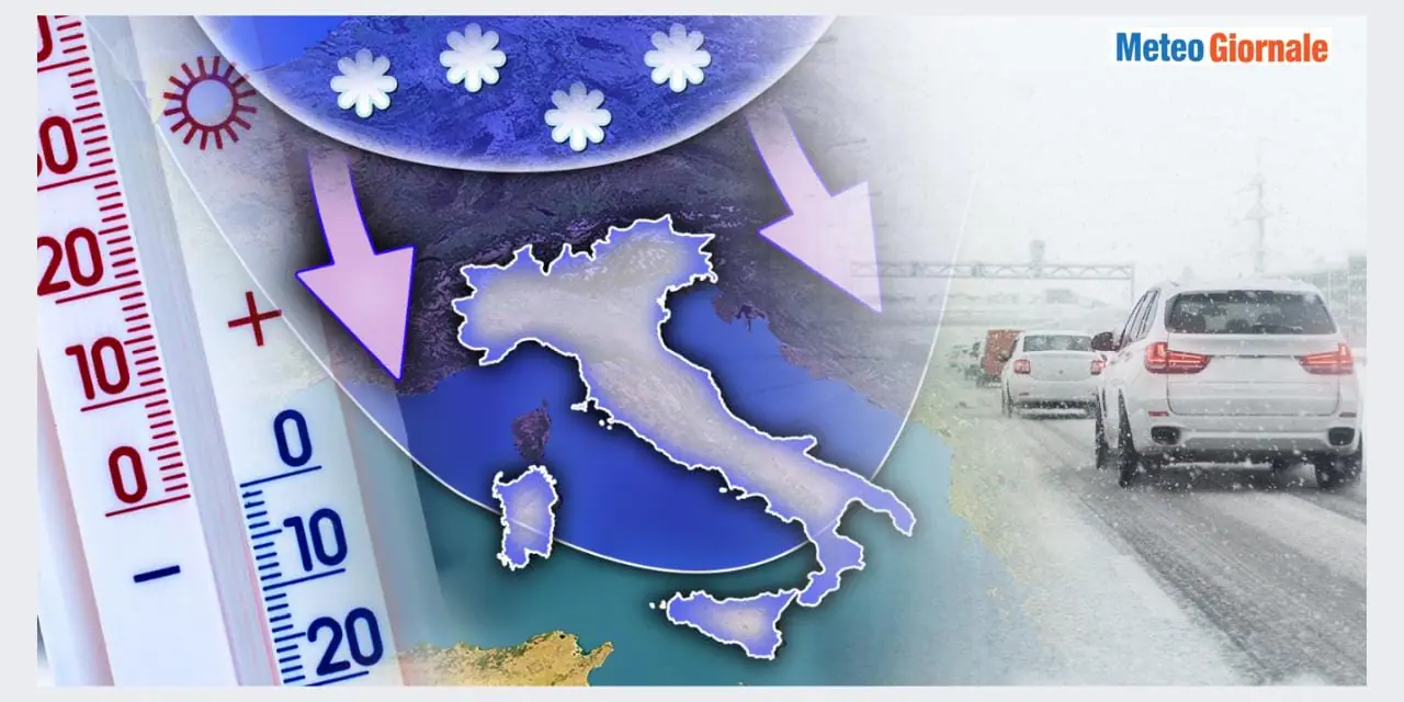 Assalto di fronti perturbati con freddo polare