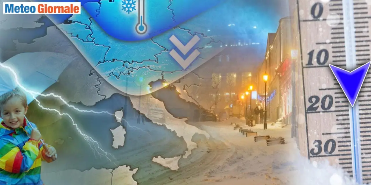 Freddo invernale e maltempo, ma è solo l'inizio