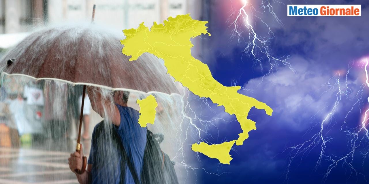 Meteo weekend: cambia la previsione con rischio di nubifragi, ecco dove