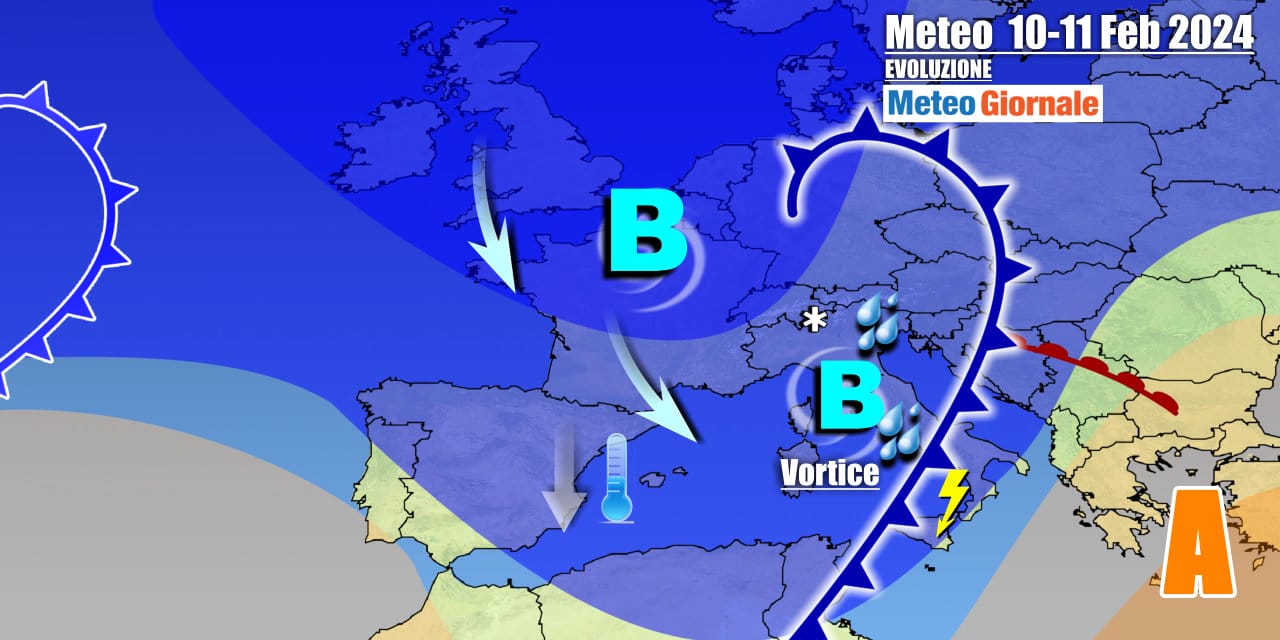 Meteo Italia: perturbazione in arrivo con pioggia e tanta neve, ecco dove