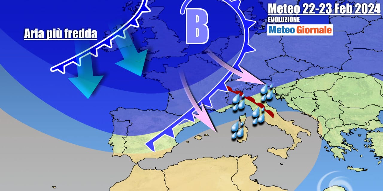 Meteo Italia: cambia tutto da giovedì, assalto maltempo e freddo in vista