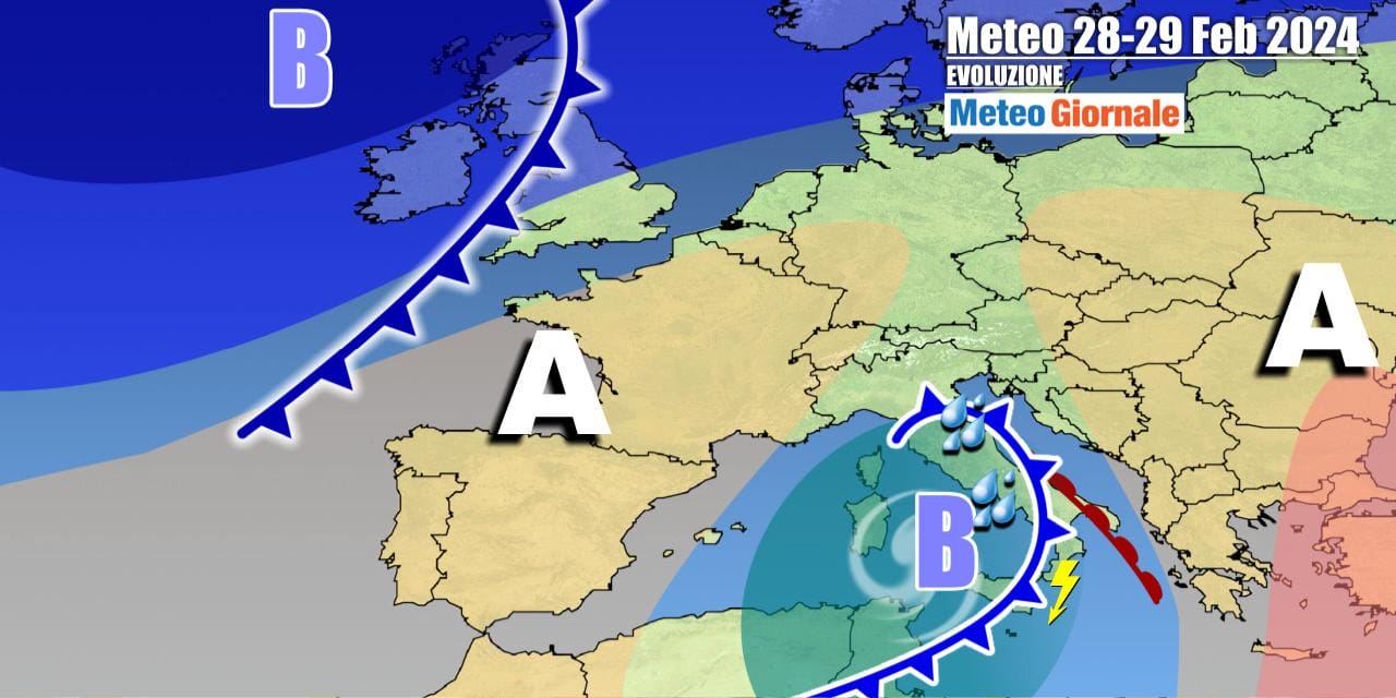 Meteo Italia: settimana di forte maltempo, Marzo partirà con la pioggia