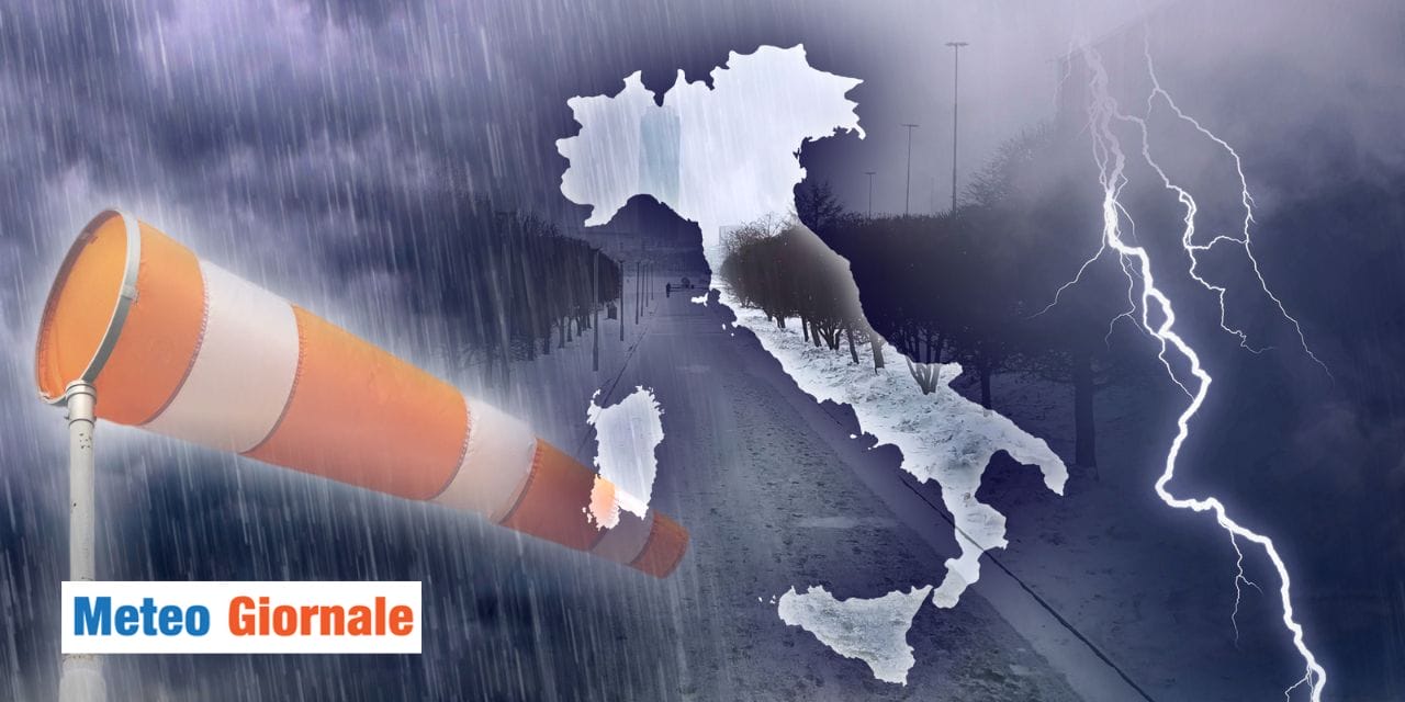 Meteo: ecco l'irruzione polare, piombano freddo, pioggia e neve