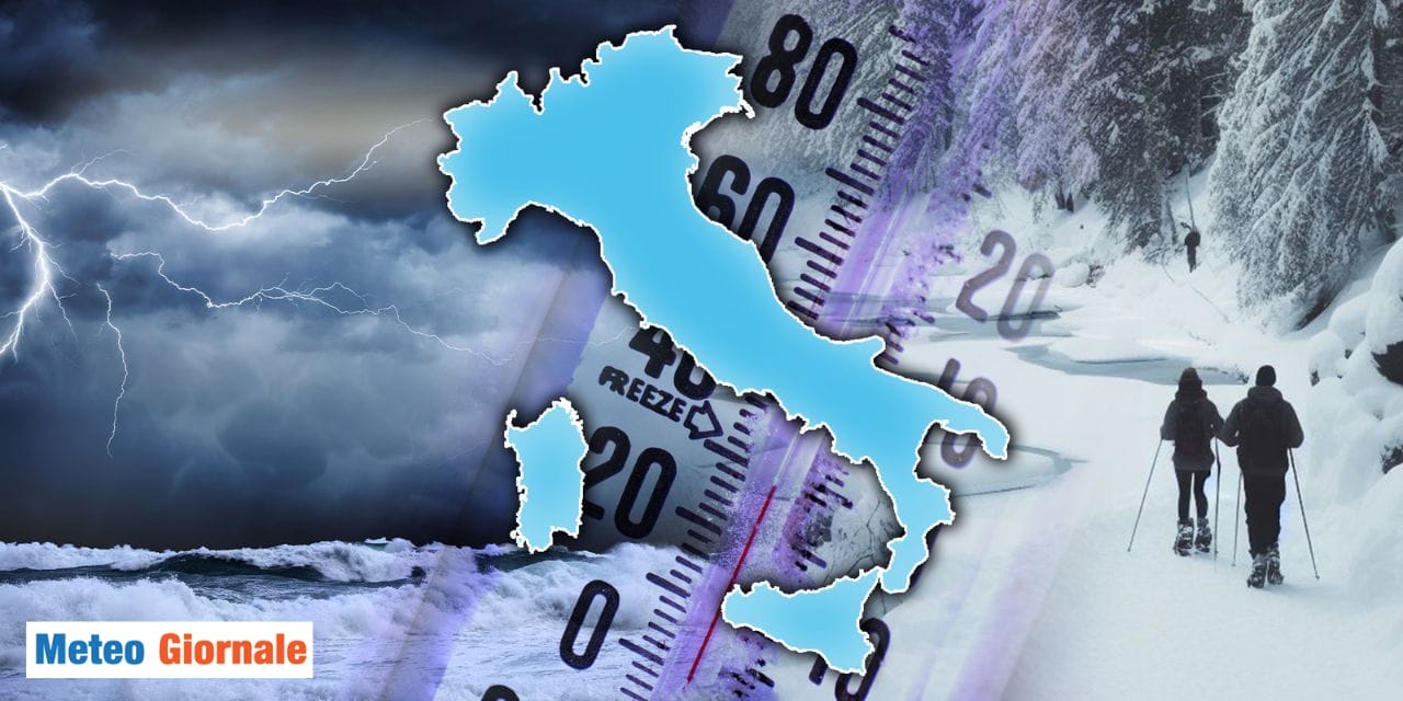 Meteo Italia: ecco il ciclone! Inizio settimana con nubifragi e neve a quote basse al Nord