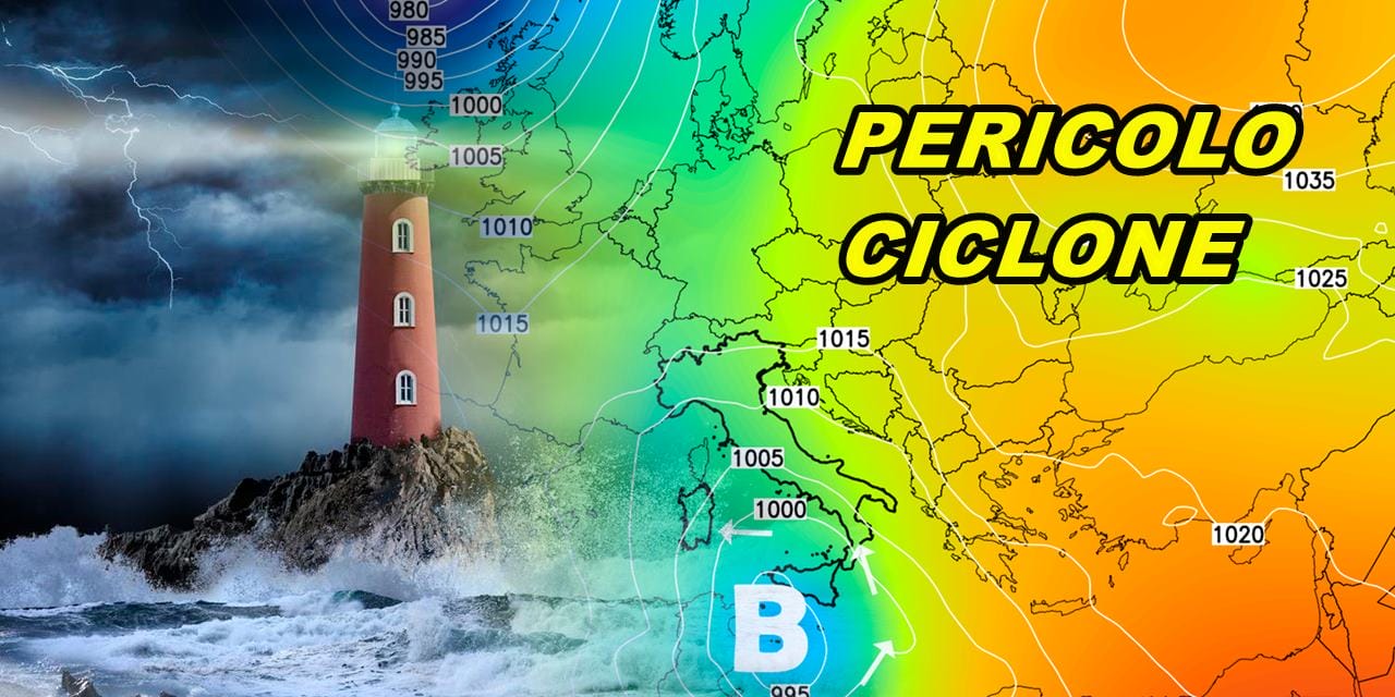 Meteo: maltempo prolungato con CICLONE sino a fine mese