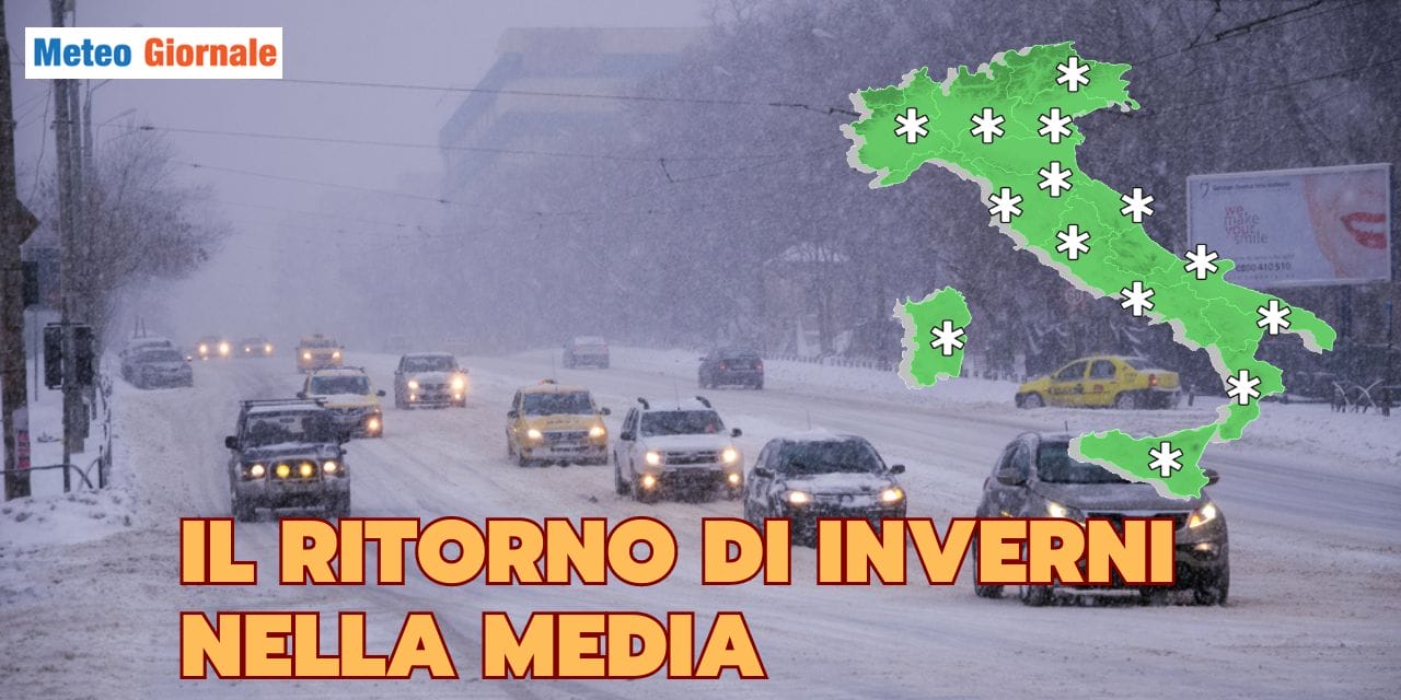 Meteo invernale, il ritorno della normalità