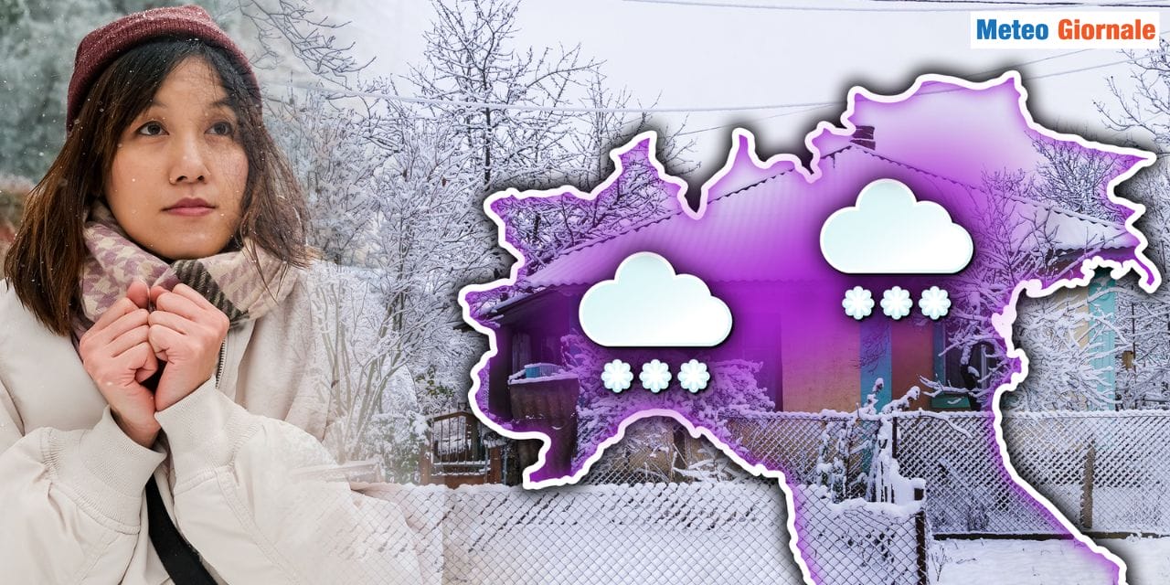 Meteo, nevicata diffusa in Valle Padana. Perché non escluderla