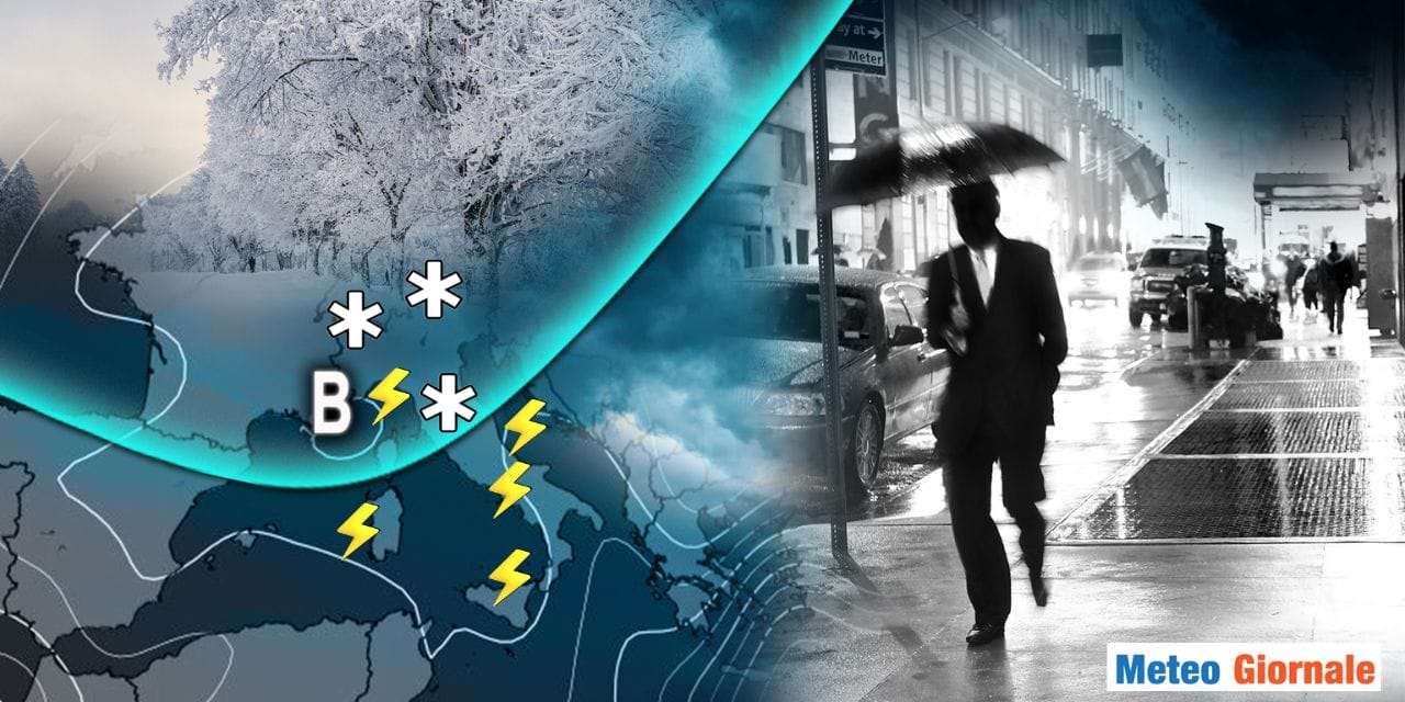 STOP al SUPER ANTICICLONE : si rivedono TEMPORALI e NEVE