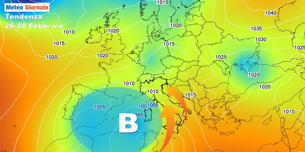 Meteo agitato: nuova perturbazione a inizio settimana