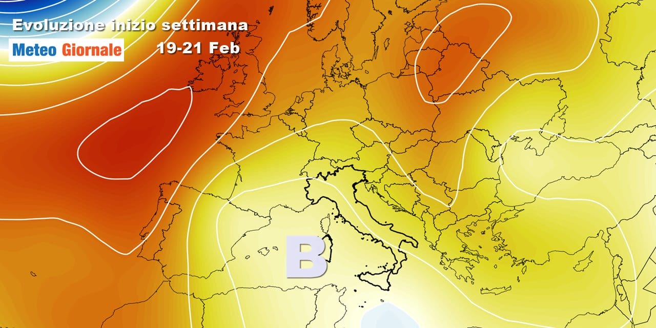 Meteo: tempo dinamico, a inizio settimana nuova perturbazione