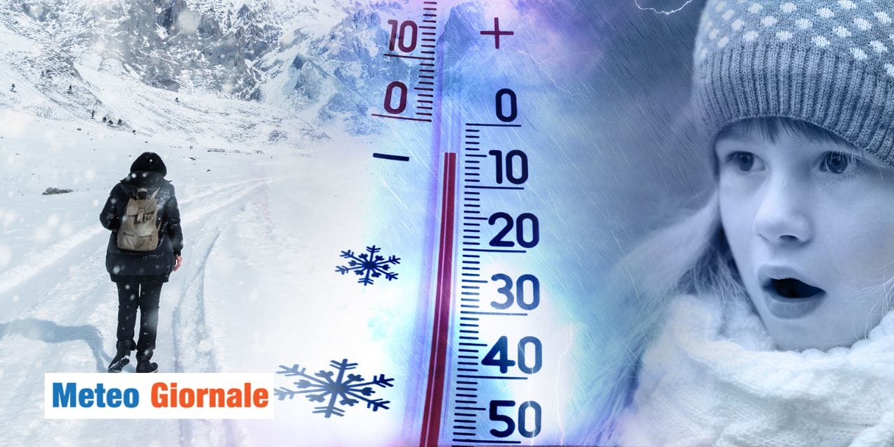 Meteo: irruzione artica a metà mese con freddo e neve