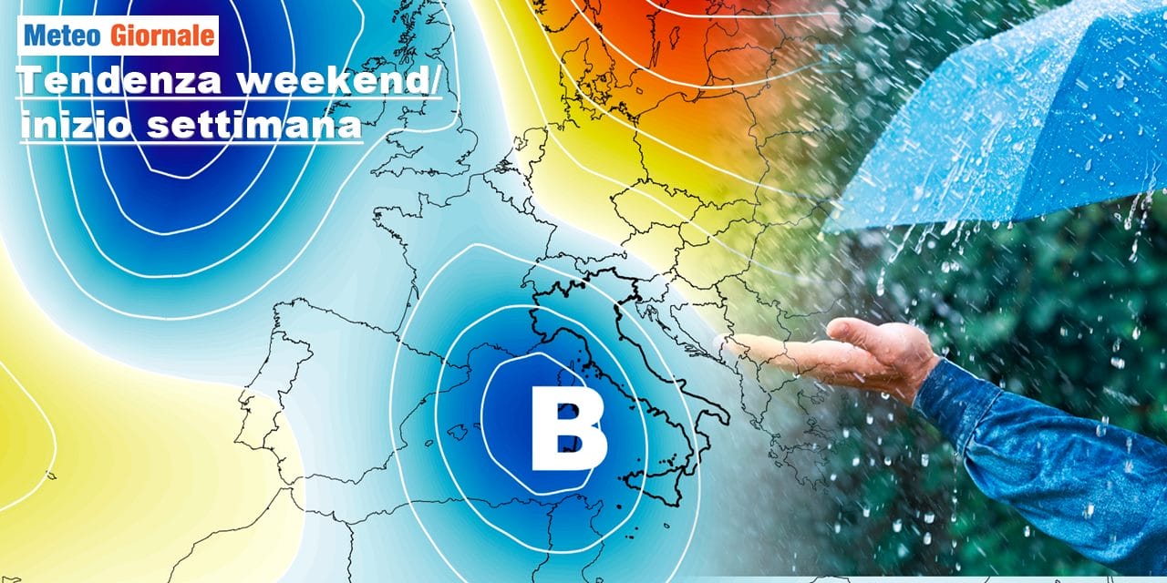 Meteo: nuova forte perturbazione fra weekend e inizio settimana