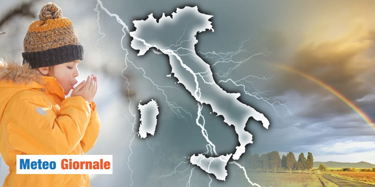 Meteo: ultime ore di tepore, brusco ritorno dell'Inverno