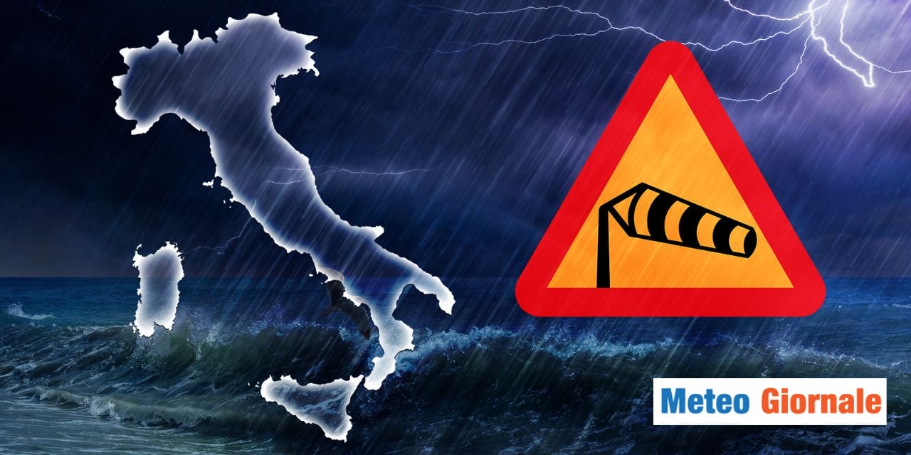 Meteo: tempesta nelle prossime ore, vento oltre 100 km/h su...